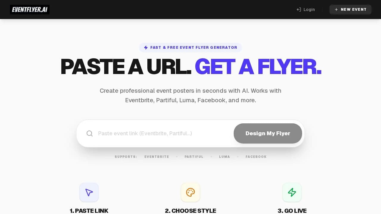 EVENTFLYER.AI preview