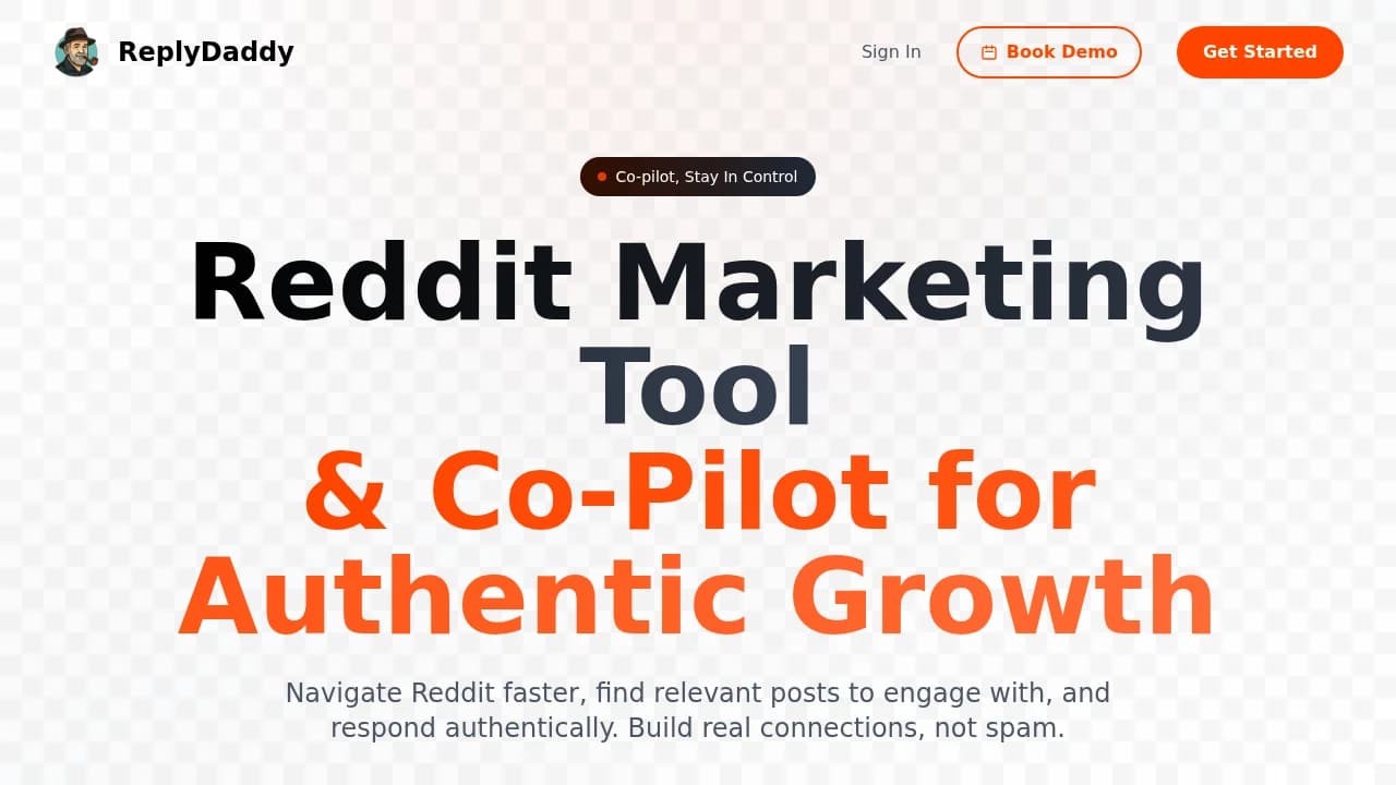 ReplyDaddy website preview