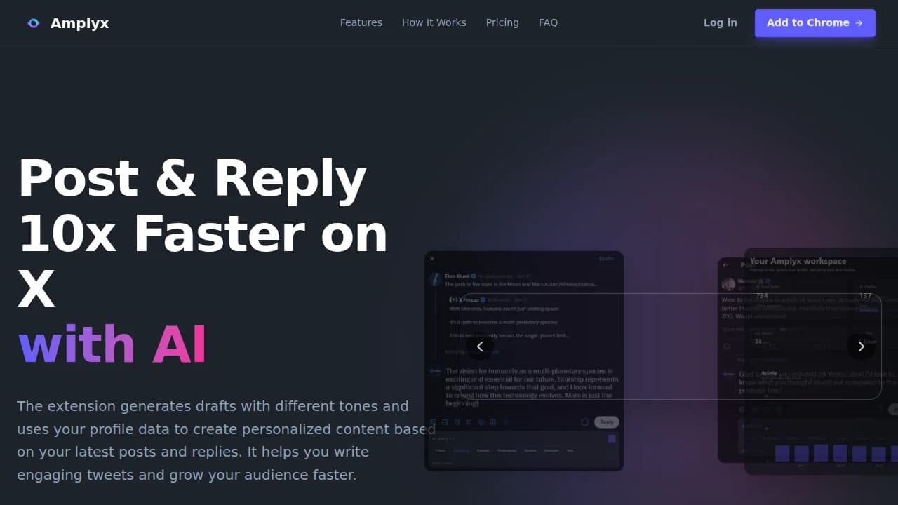 Amplyx website preview