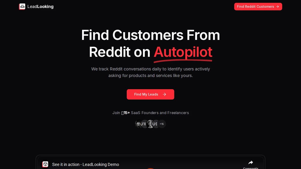 LeadLooking website preview