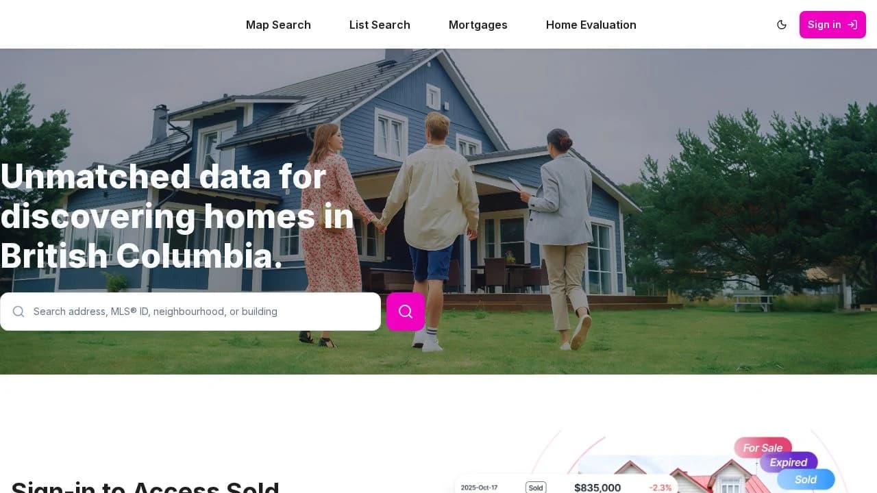 Zealty - Real Estate example screenshot