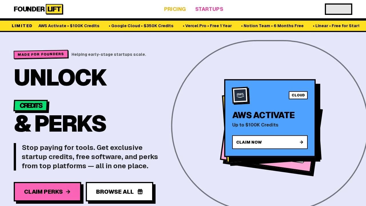 Founder Lift website preview