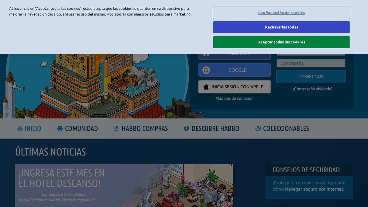 Habbo website preview