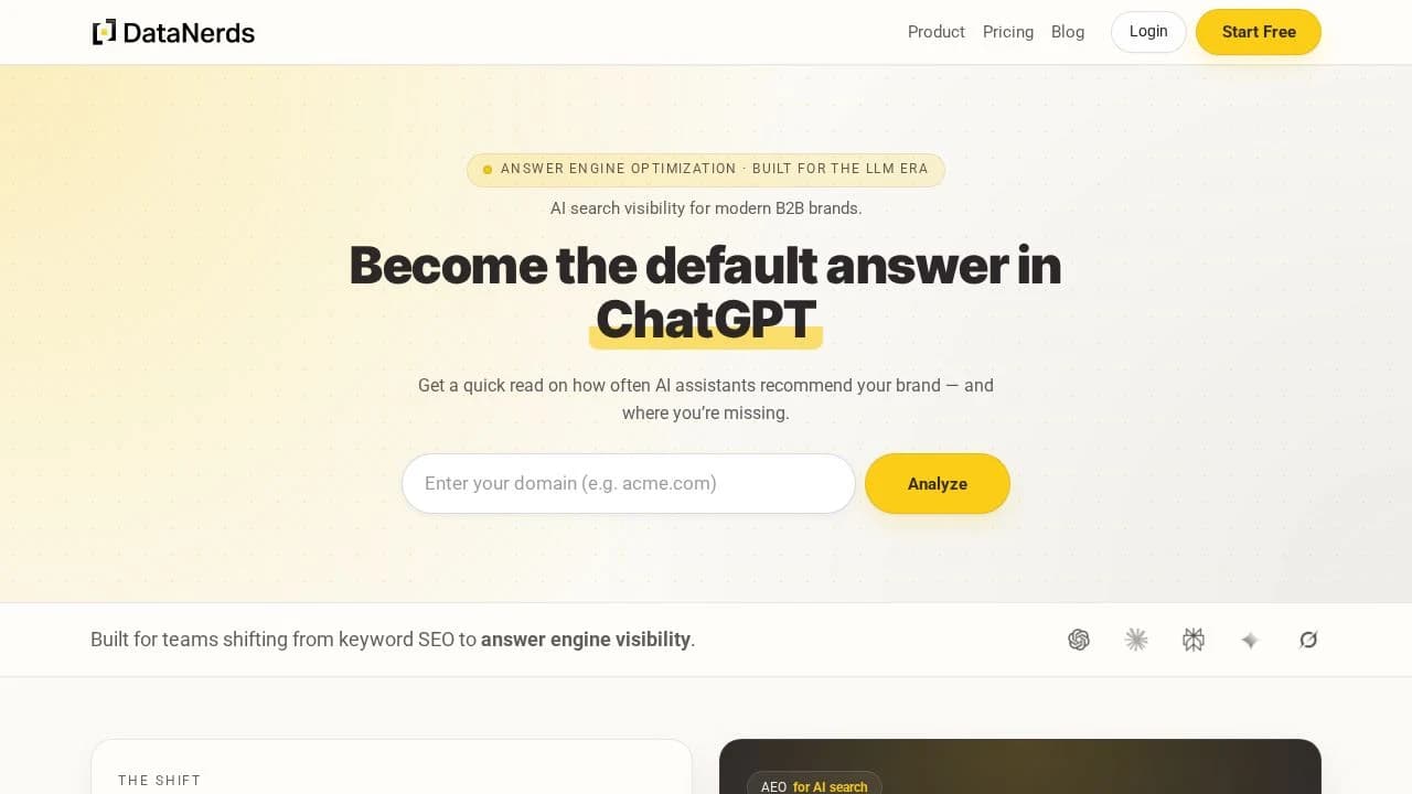 AI Search and AEO website preview