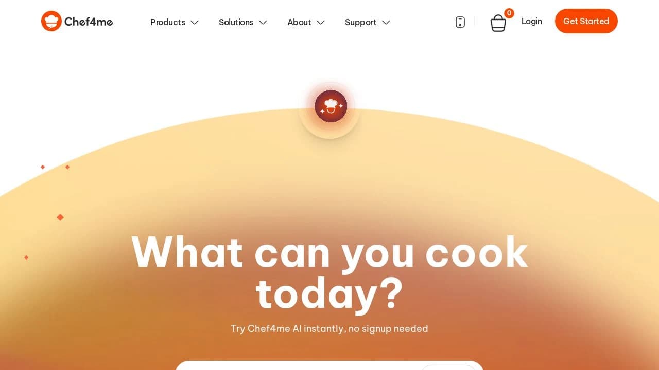 Chef4me website preview