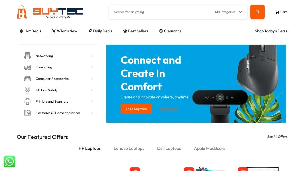 Buytec website preview