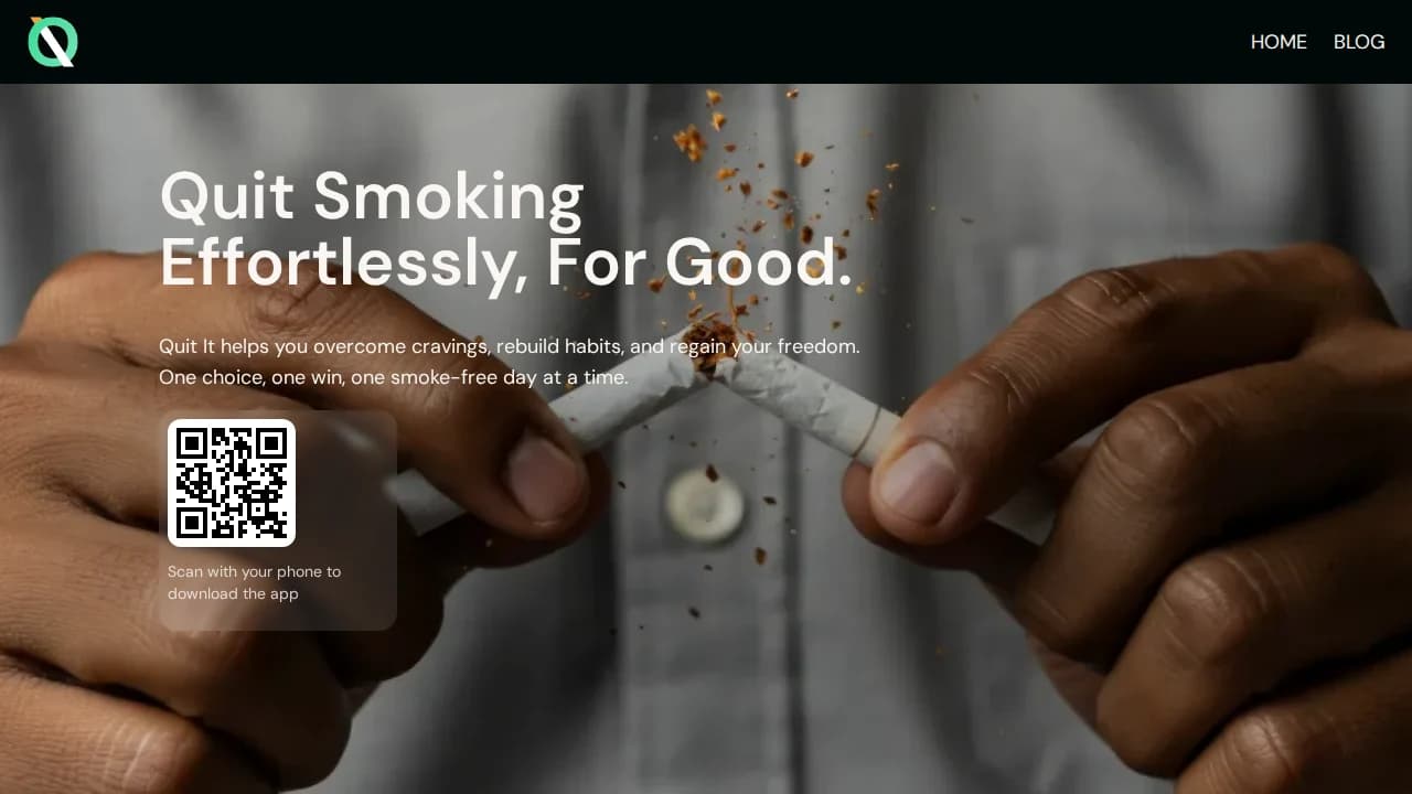 Quit It website preview