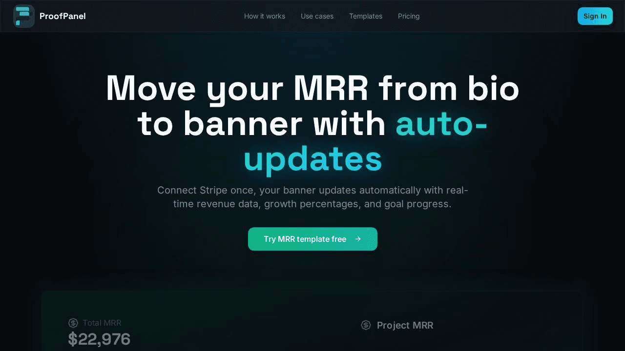 ProofPanel website preview