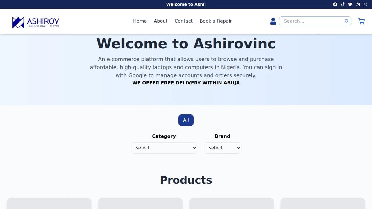 AshirovInc website preview