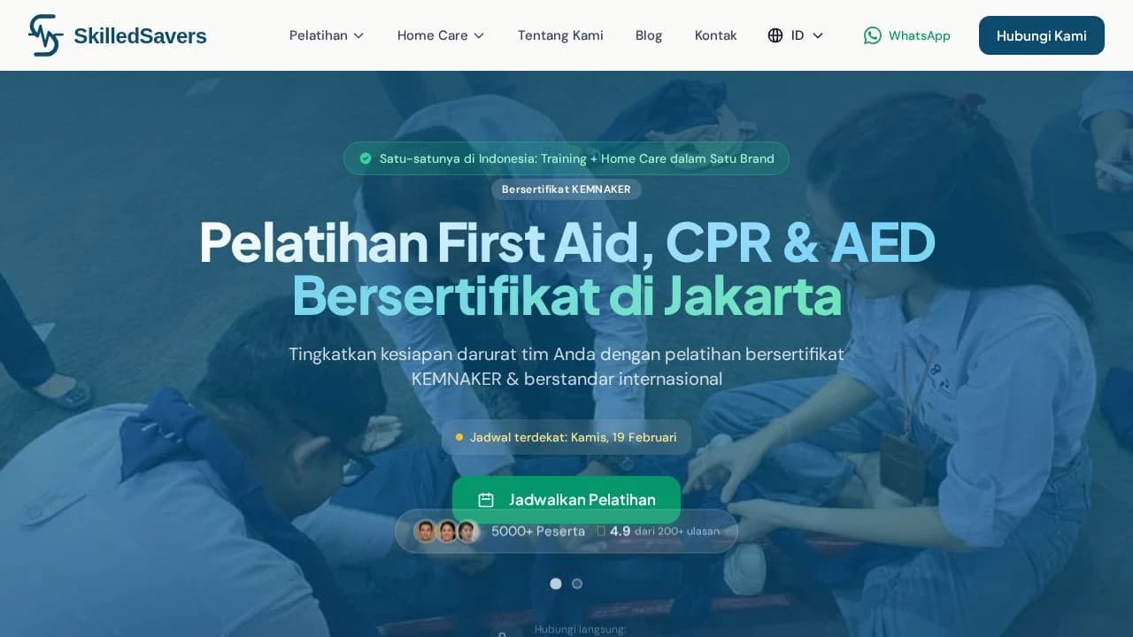 SkilledSavers website preview