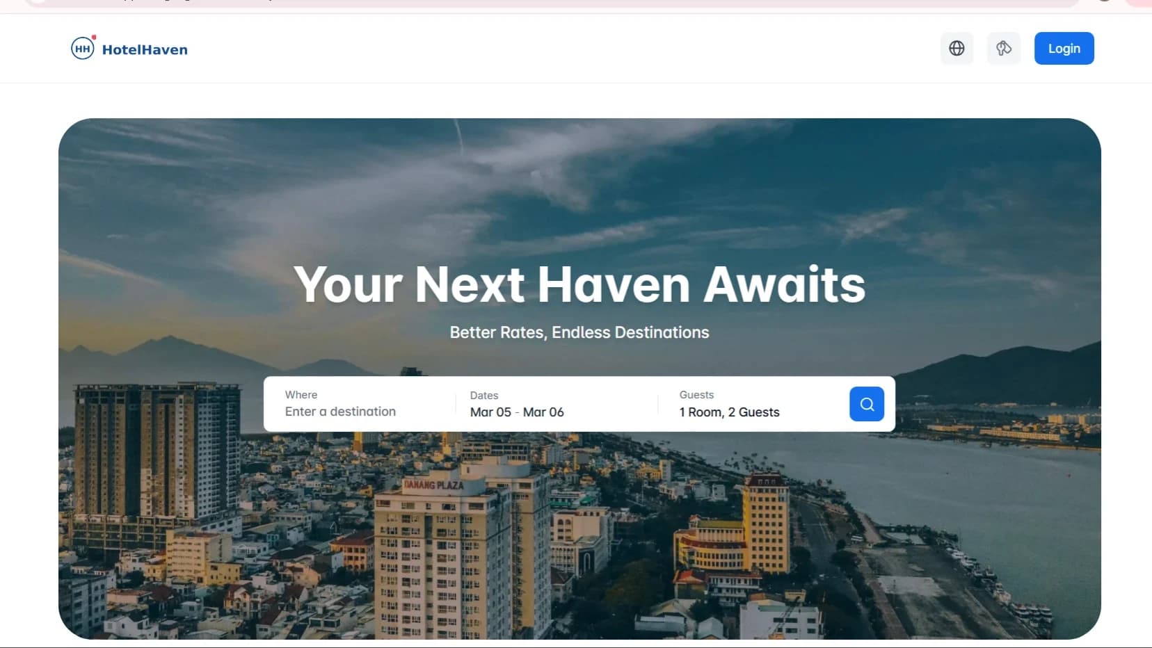 HotelHaven website preview