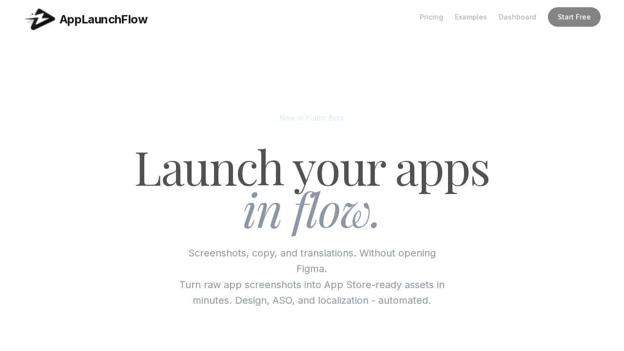 AppLaunchFlow website preview