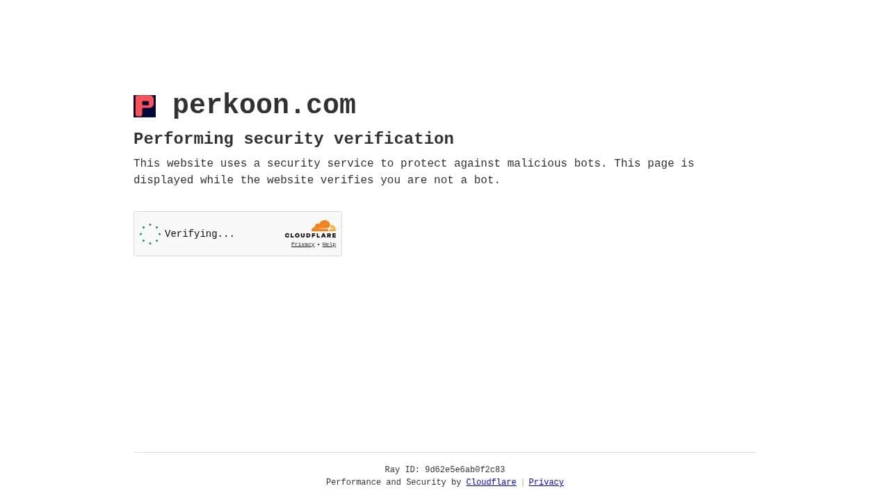Perkoon website preview
