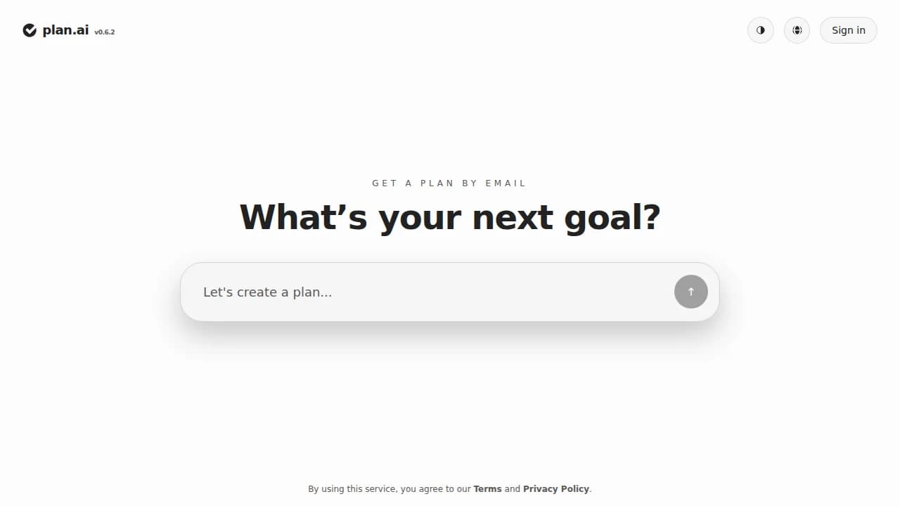 plan.ai website preview