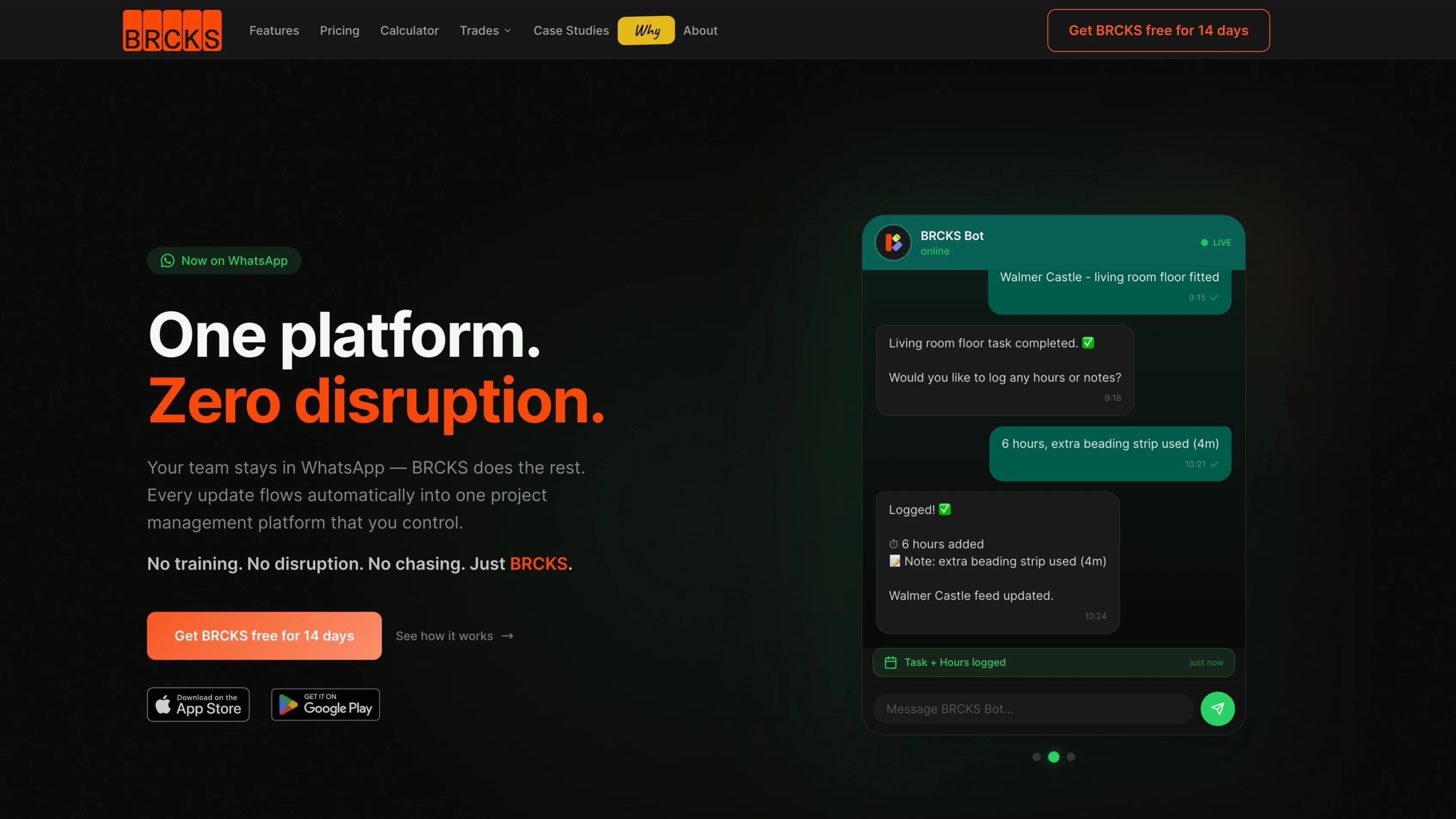 BRCKS website preview