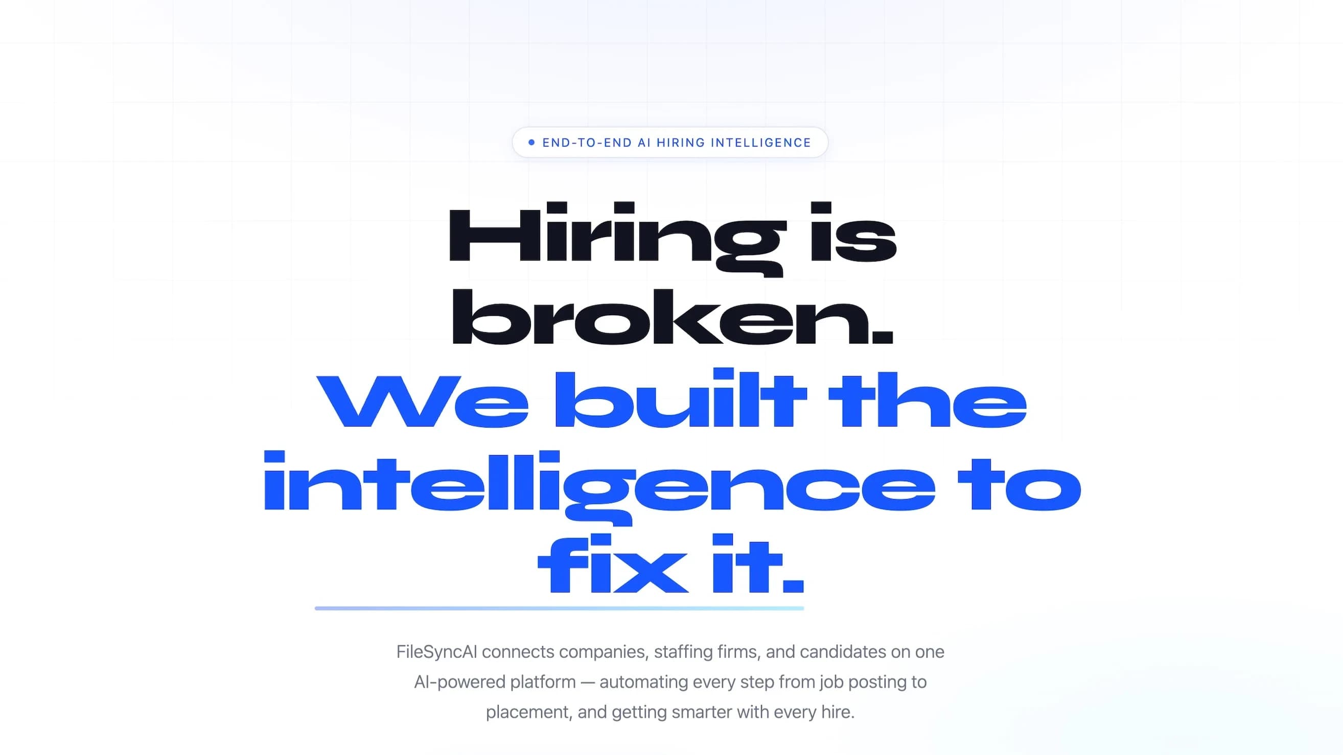 FileSyncAI website preview