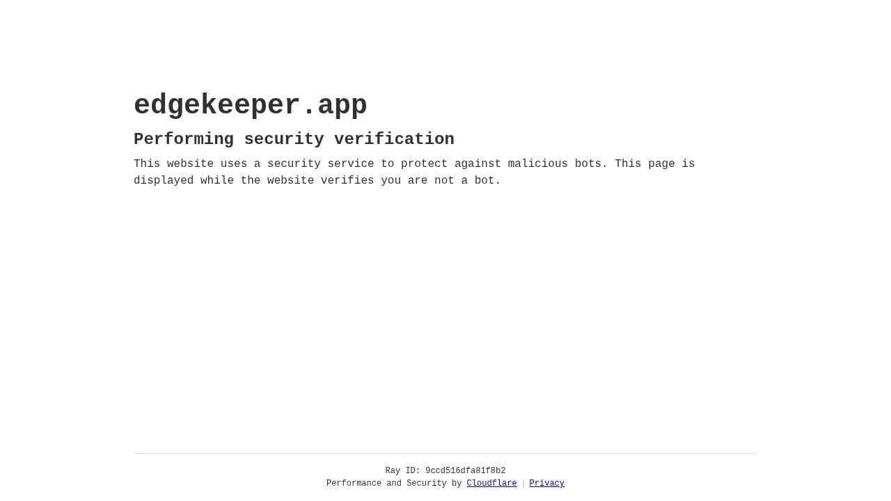 EdgeKeeper website preview