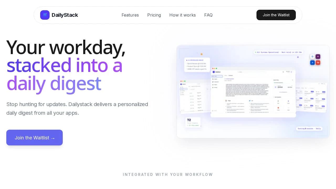 Dailystack website preview