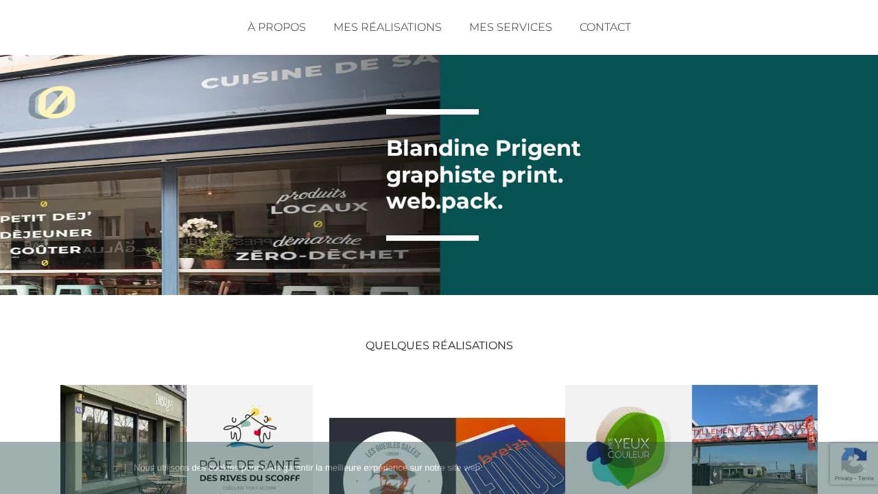 Blandine graphiste website preview