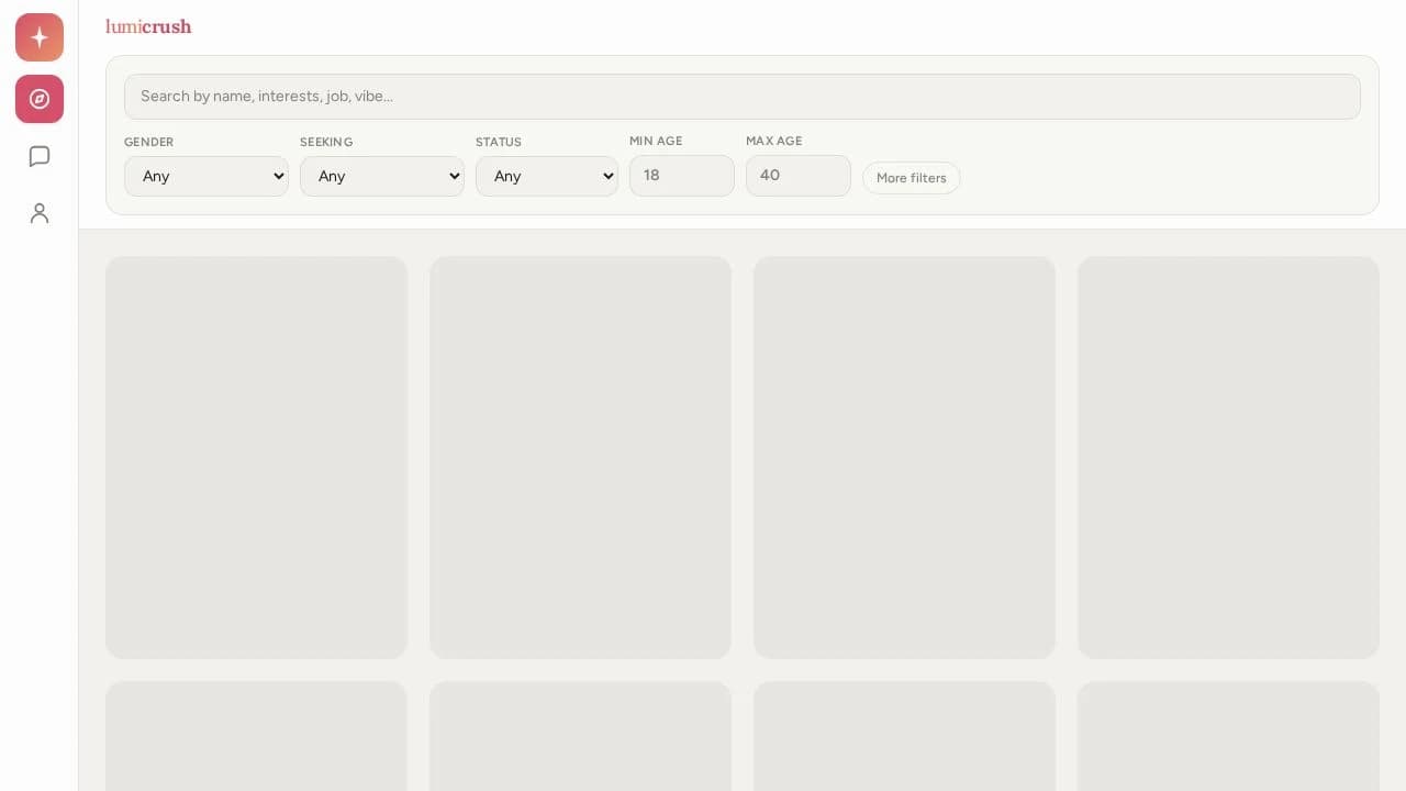 Lumicrush website preview