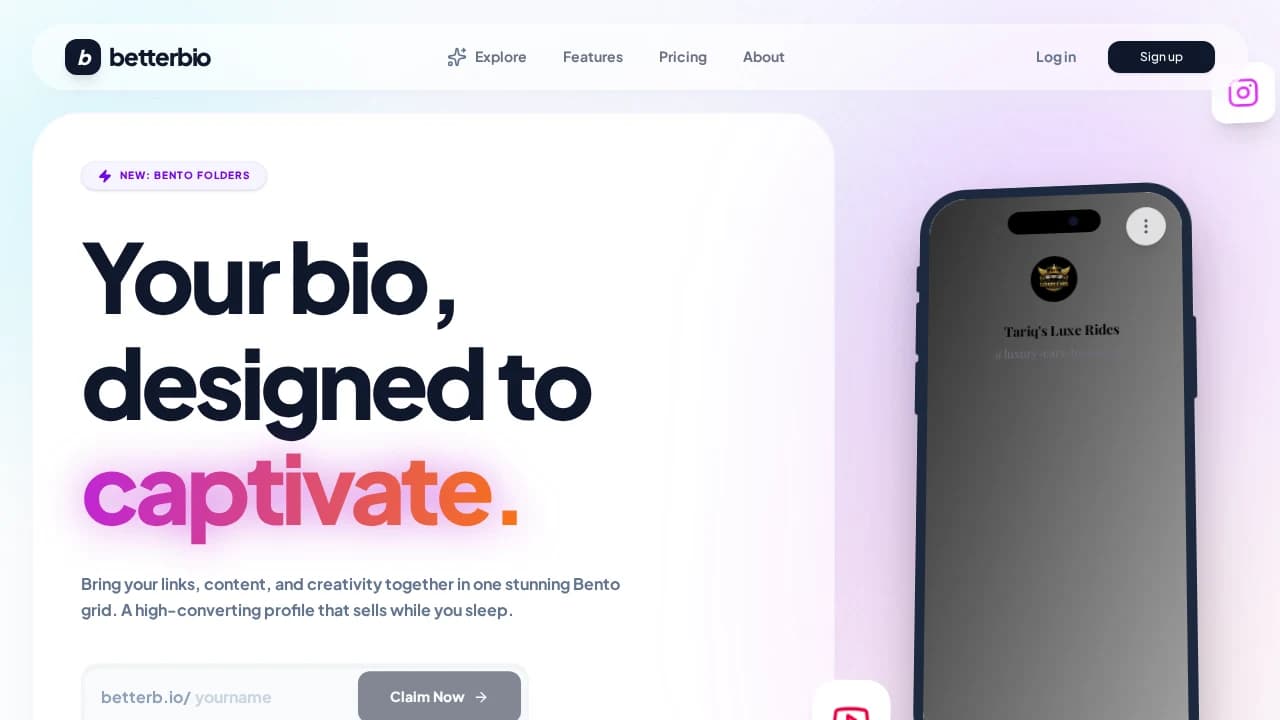 Betterbio website preview
