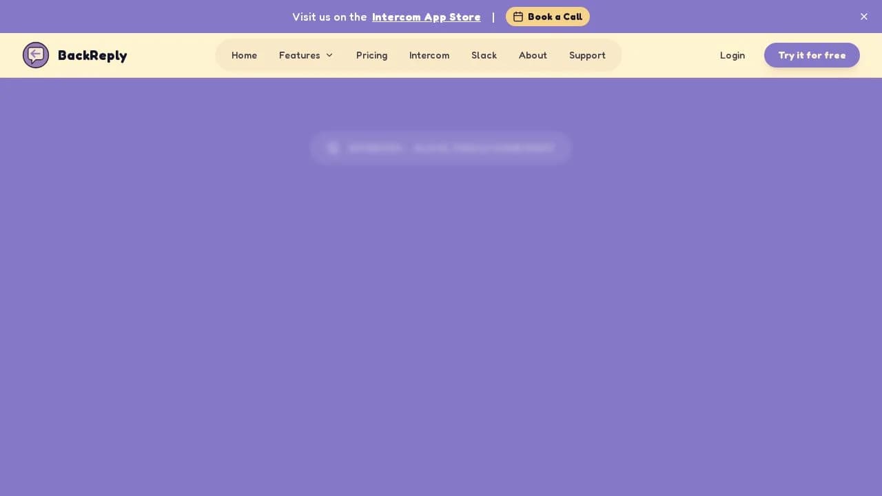 Backreply website preview
