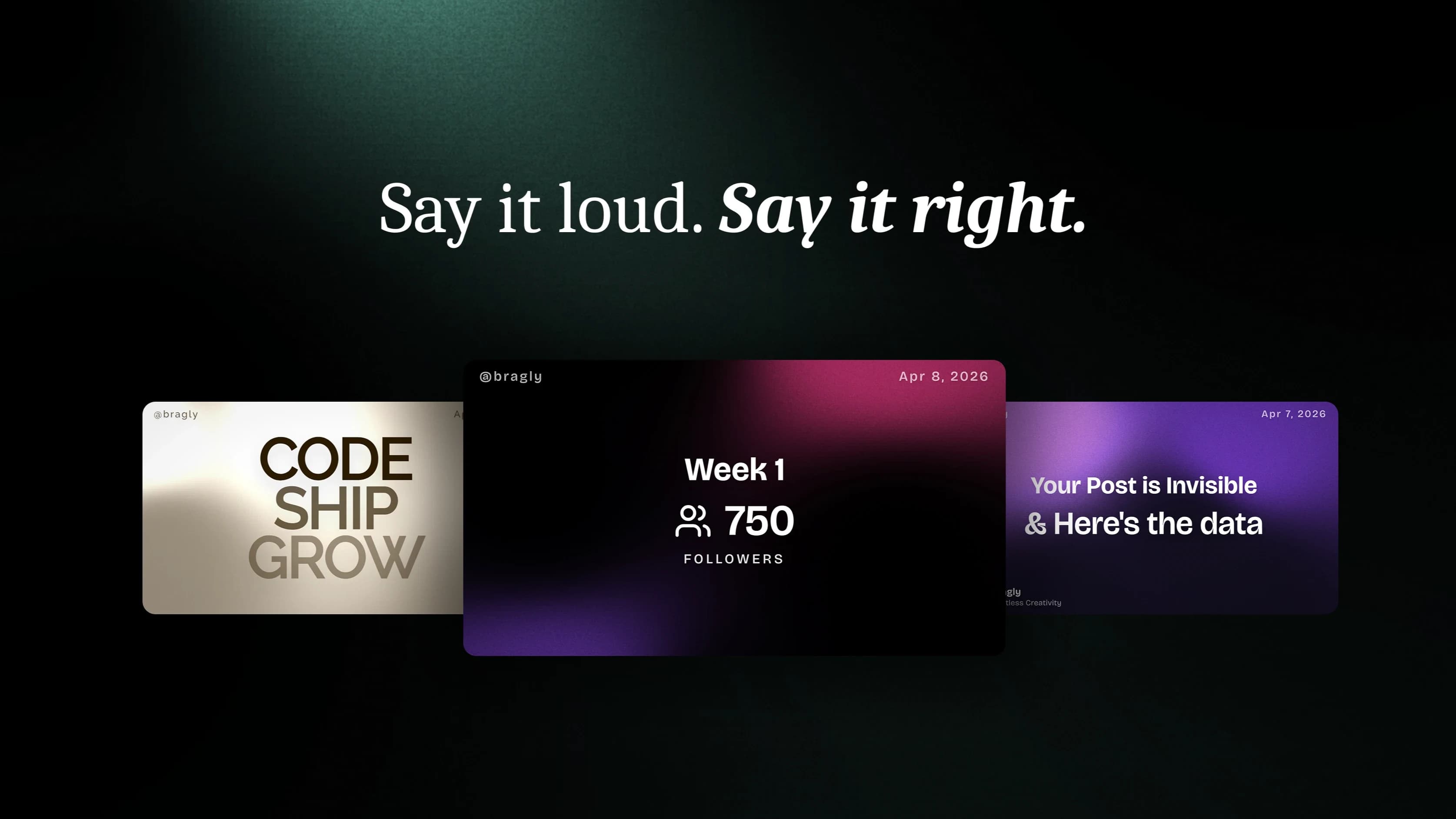 Bragly website preview