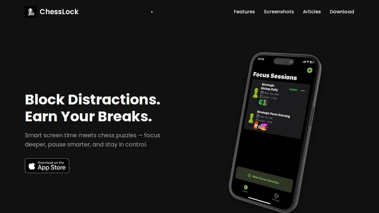 chesslock.com website preview