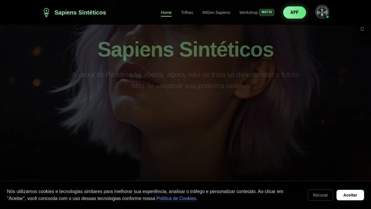 Sapiens Sinteticos website preview