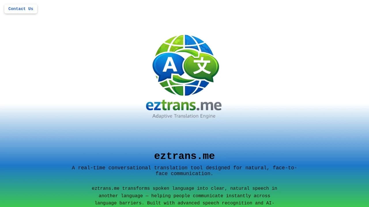 eztrans.me website preview