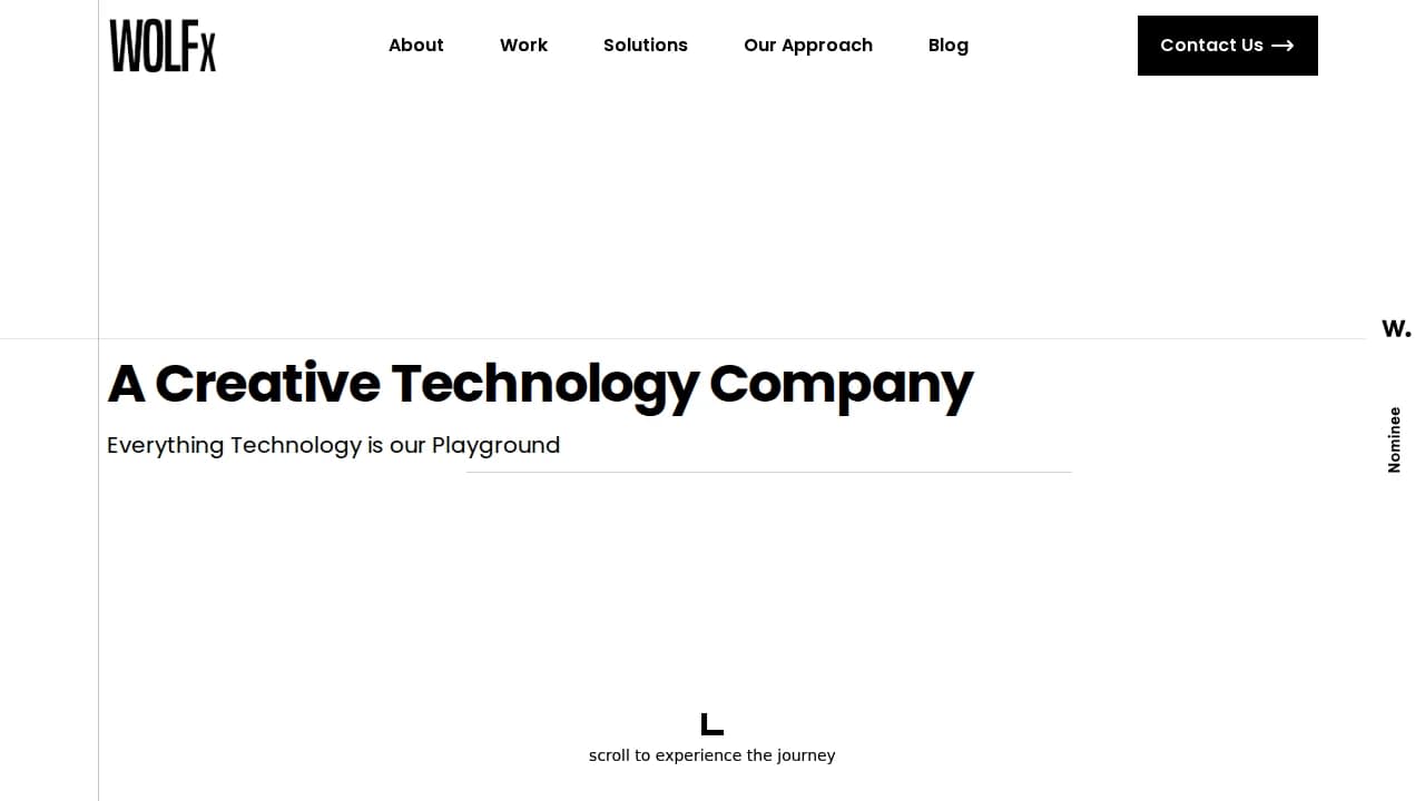 WOLFx website preview