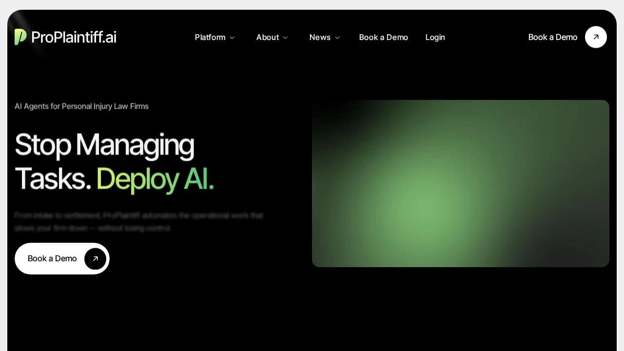 ProPlaintiff website preview