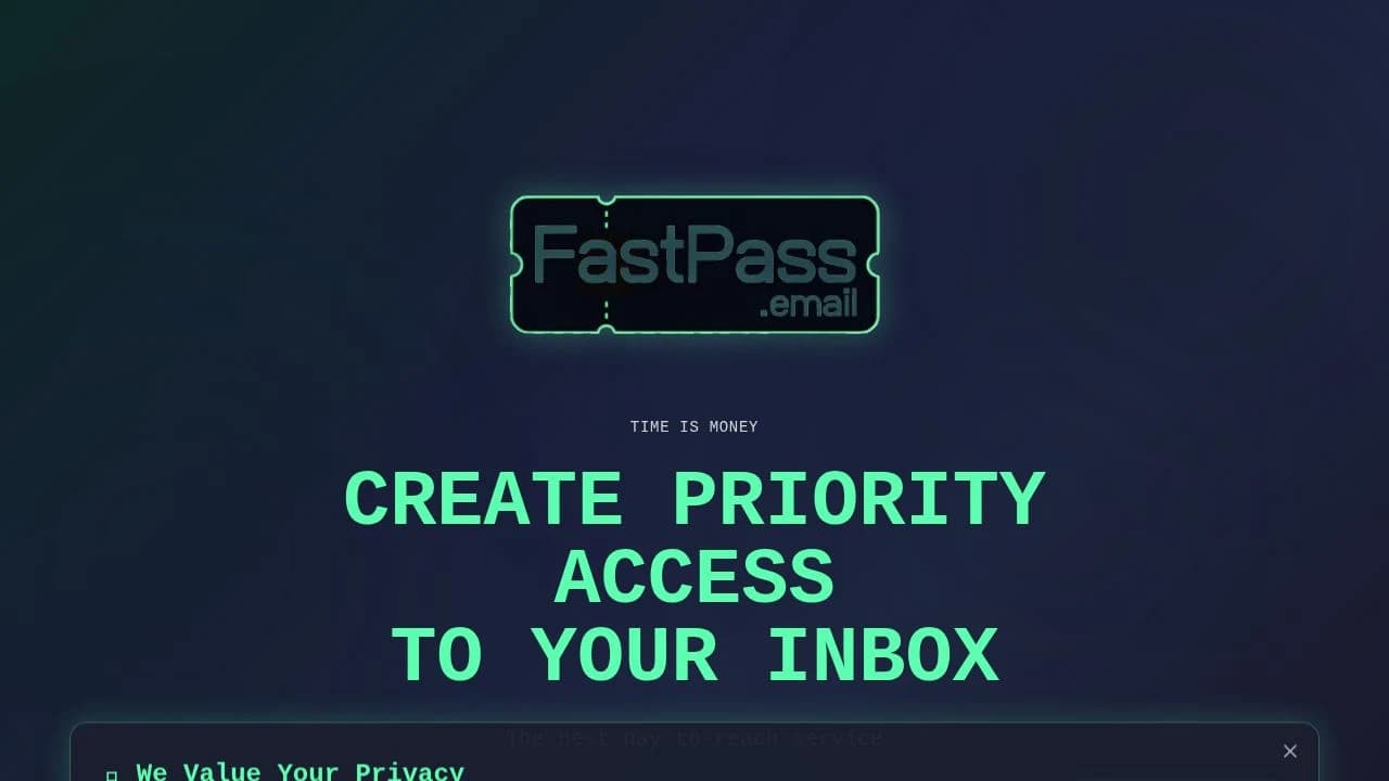 FastPass website preview