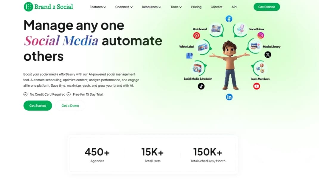 Brand2Social website preview