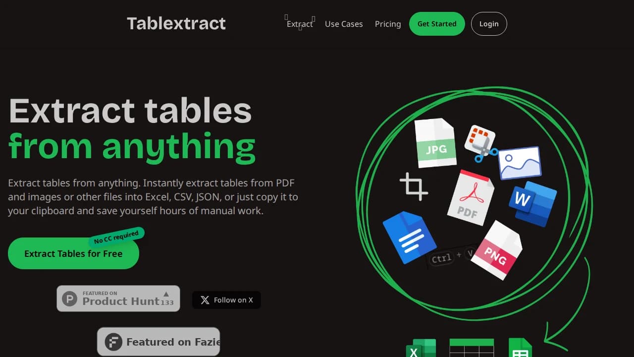 www.tablextract.io website preview