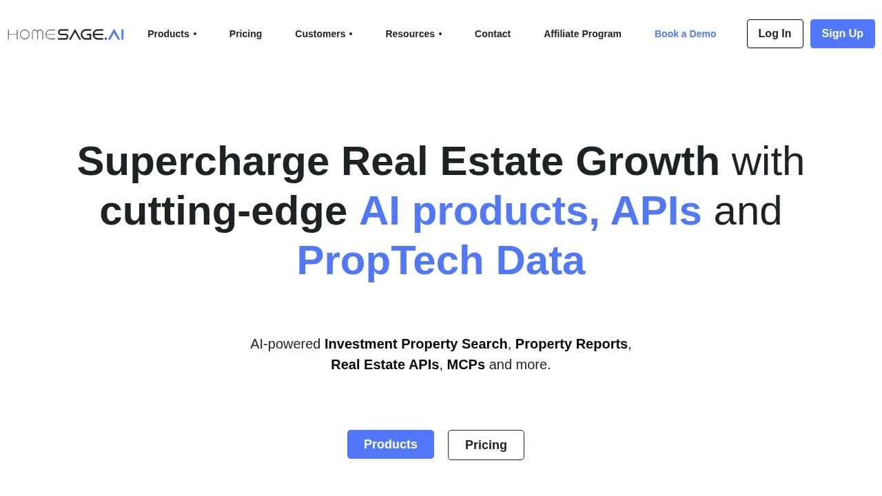 Homesage.AI website preview