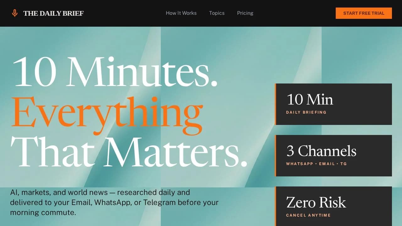 TheDailyBreif website preview