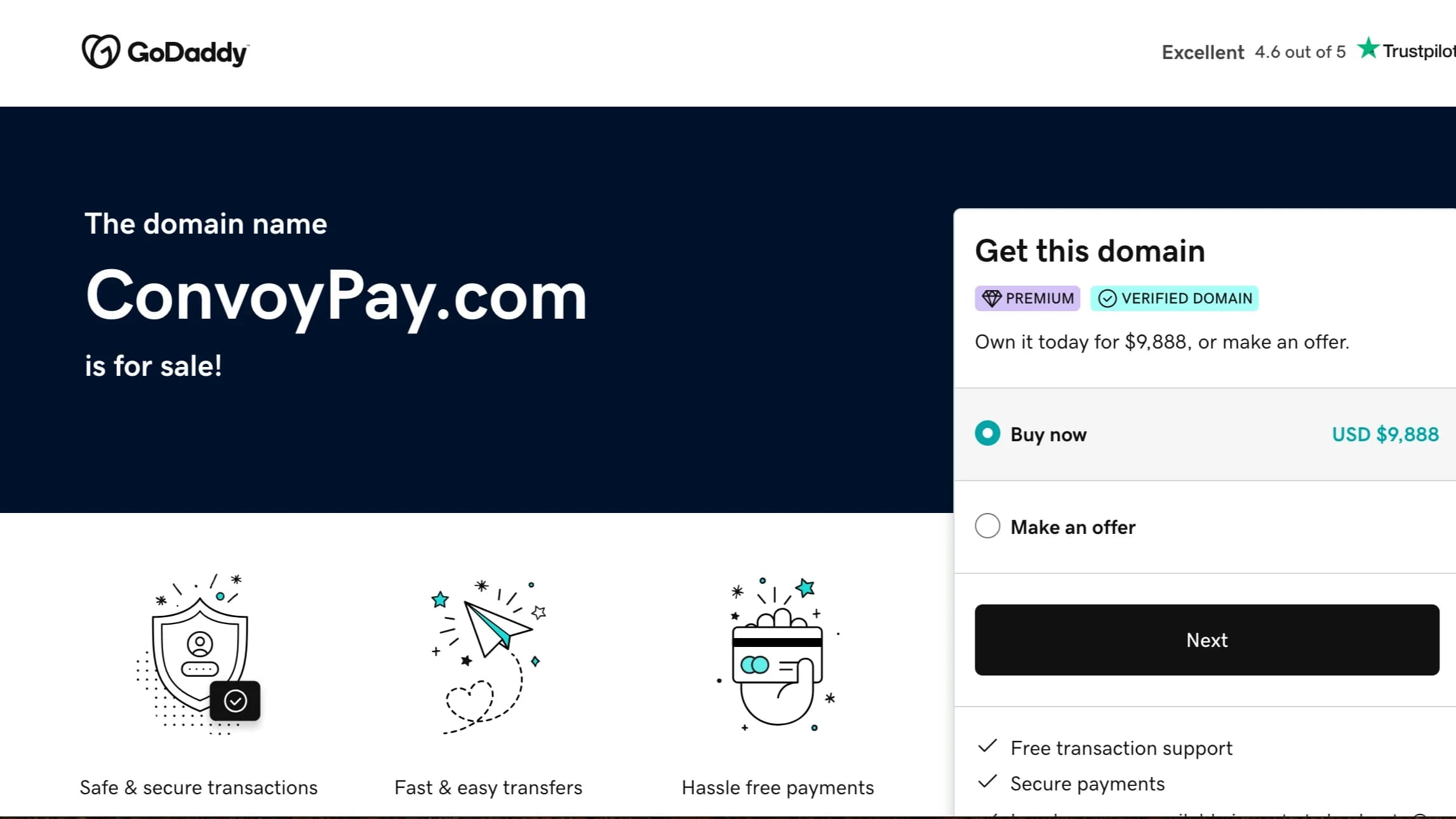 payment convoy soloution website preview
