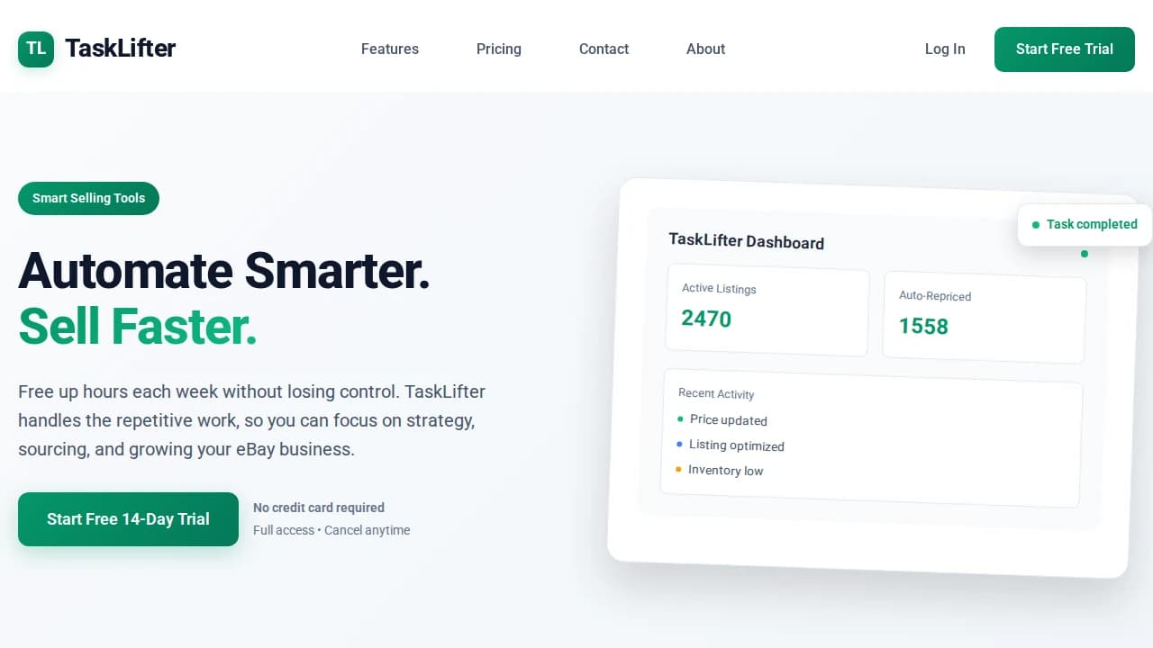 tasklifter.app website preview