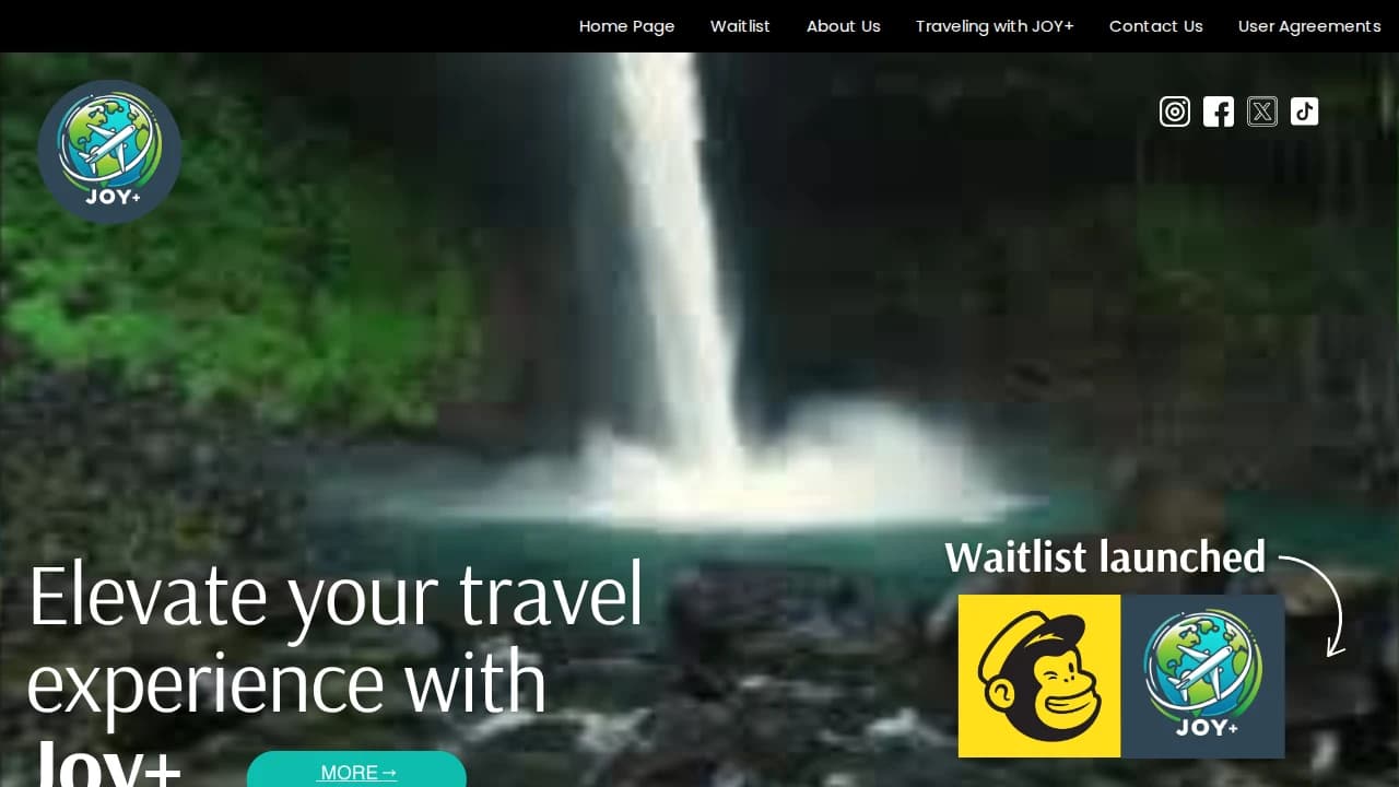 Joy Plus website preview