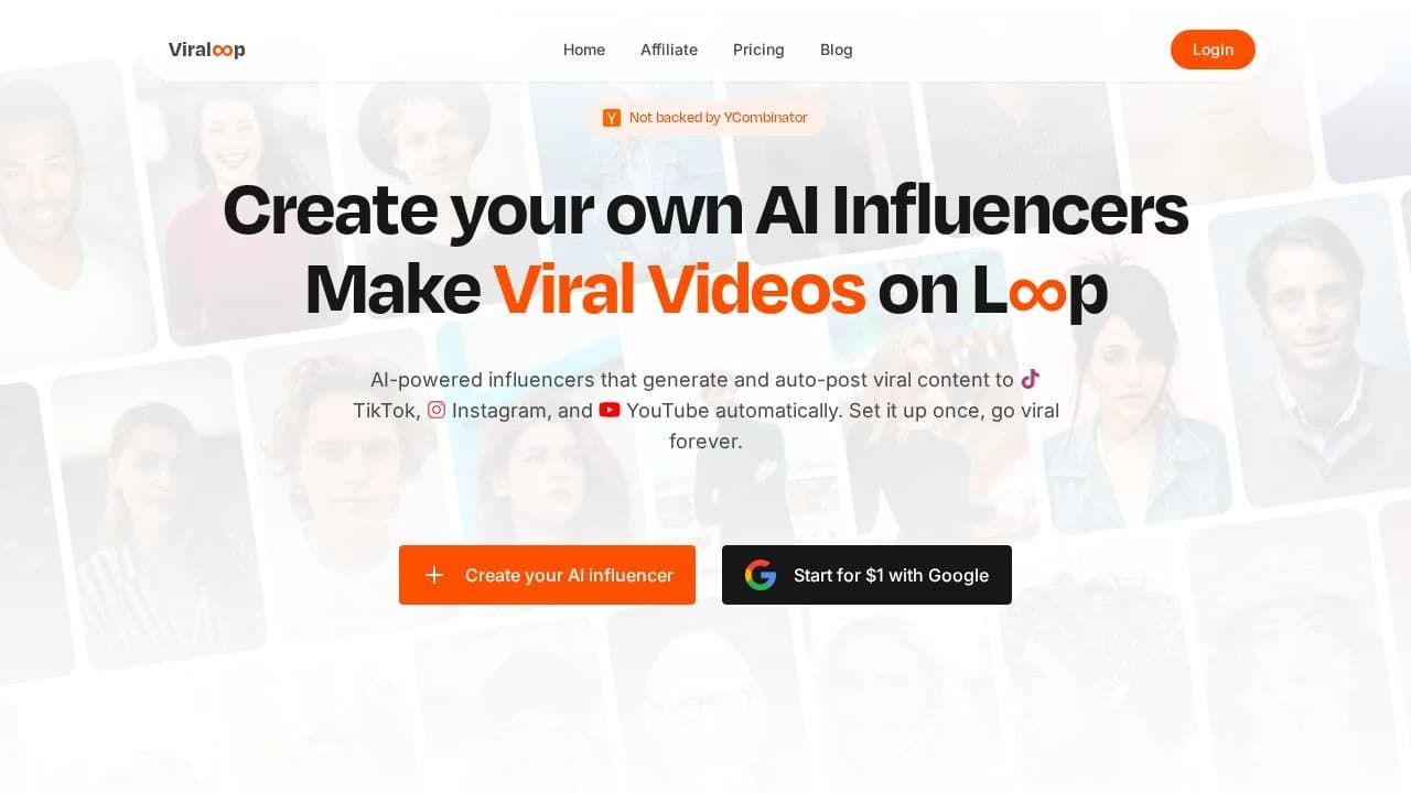 viraloop website preview