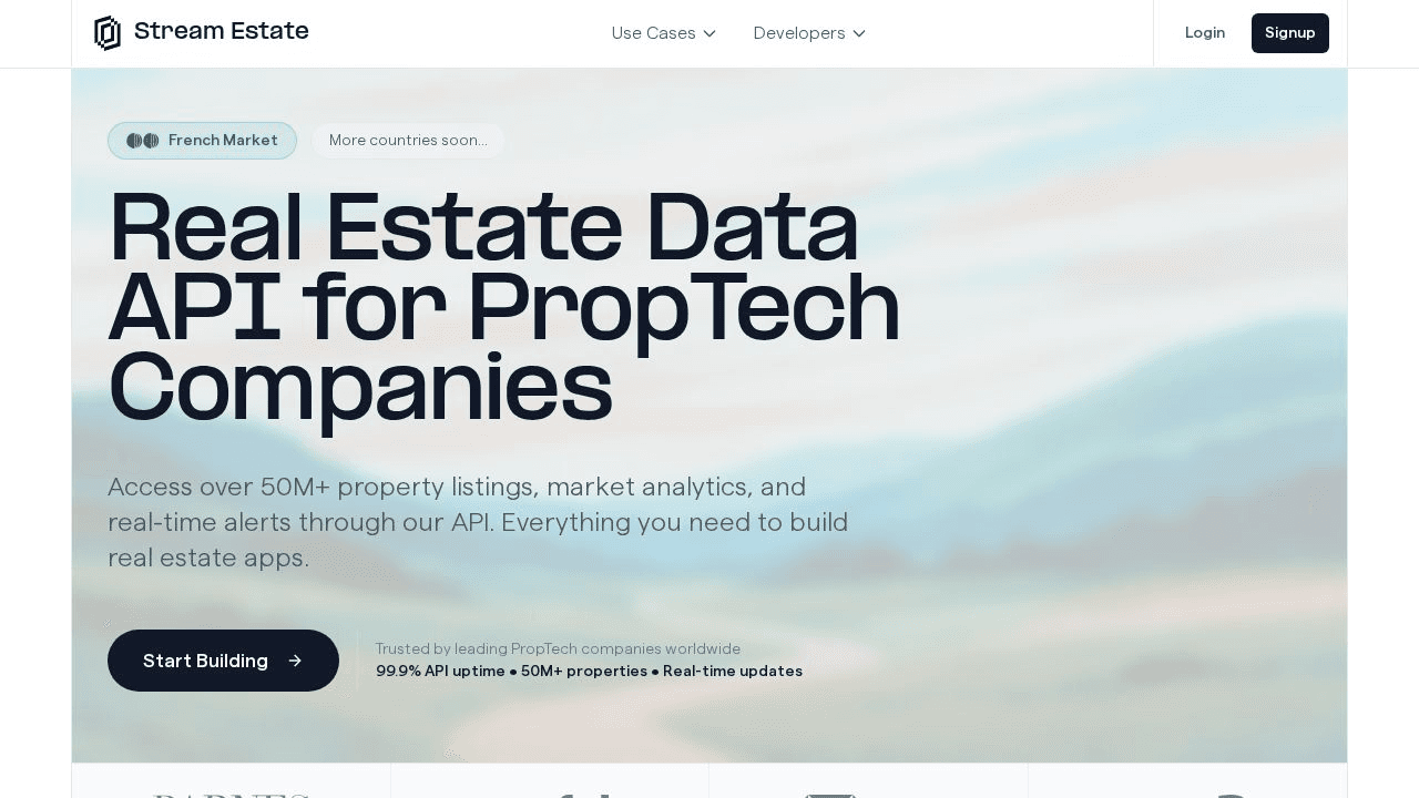 Stream Estate website preview