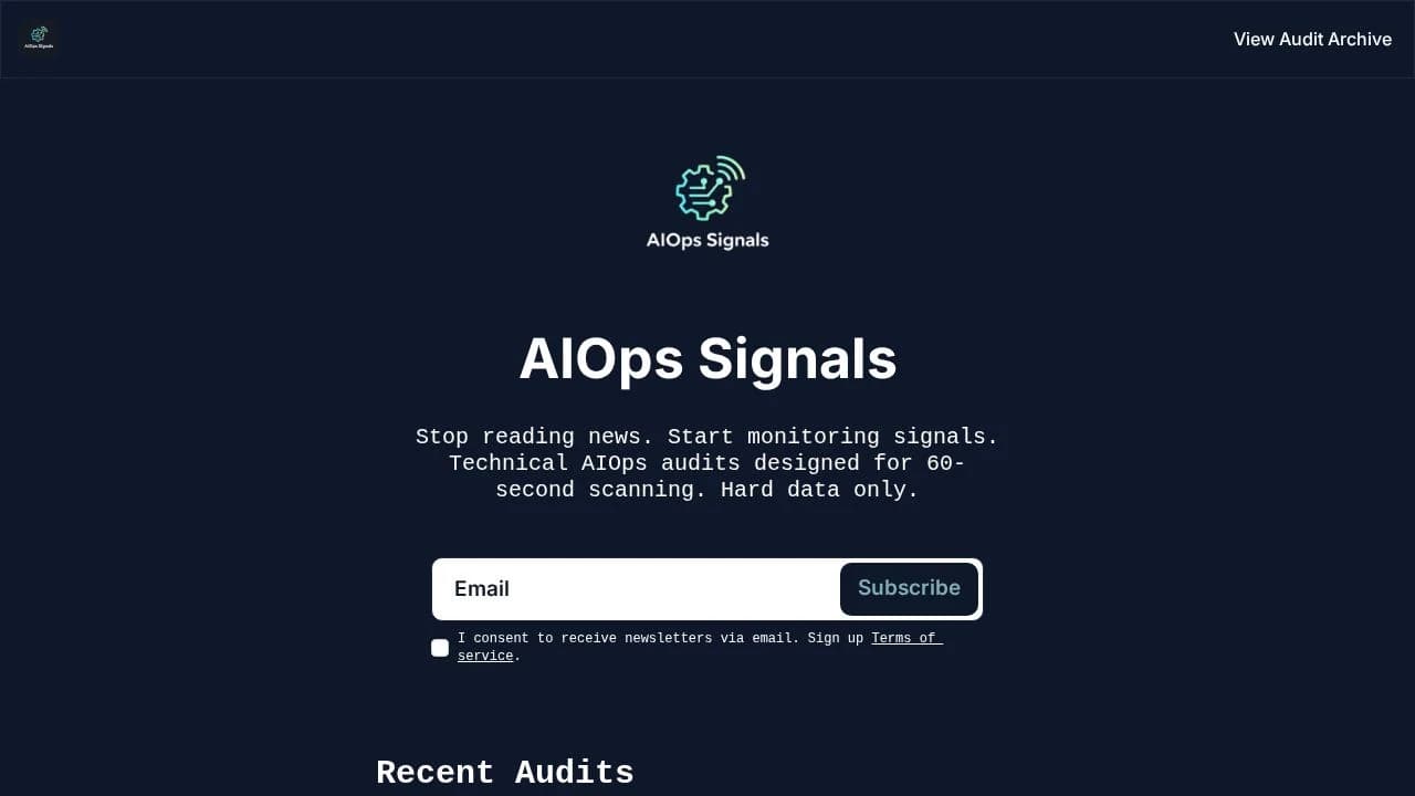 AIOps Signals website preview