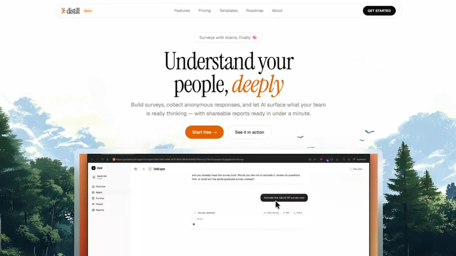 Distill website preview