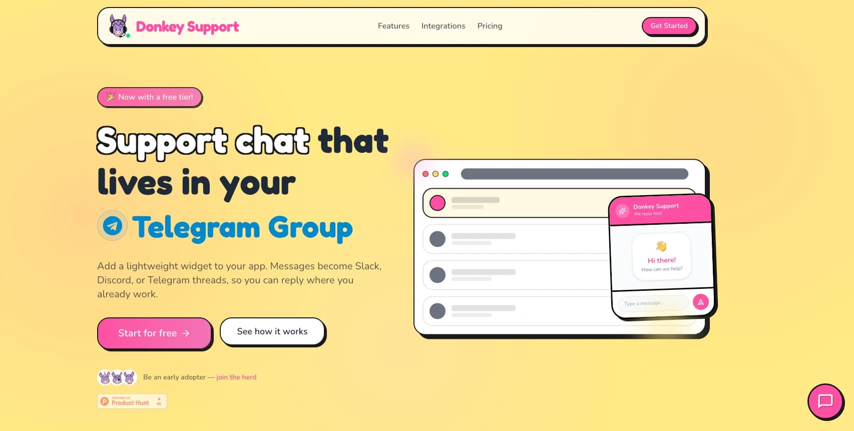 Donkey Support website preview