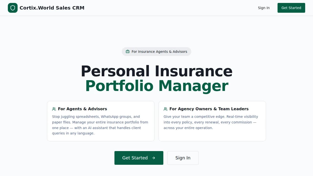 Cortix.World website preview