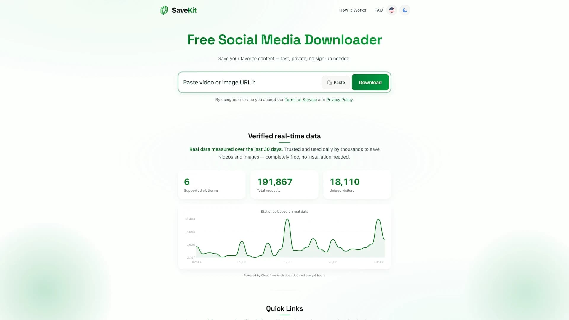 SaveKit website preview