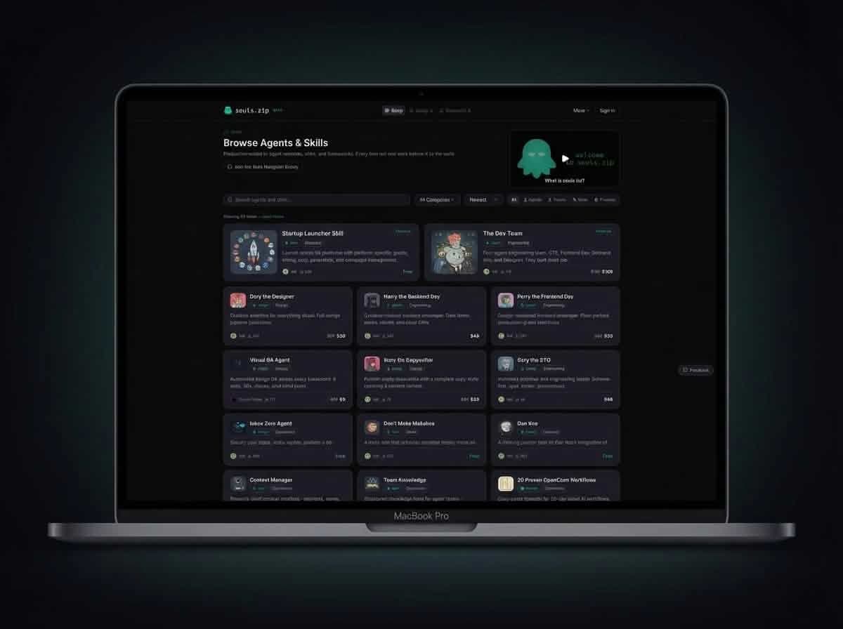 souls.zip website preview