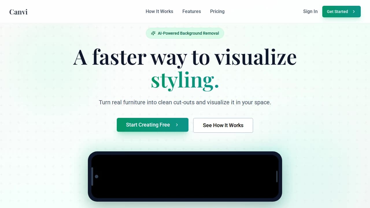 Canvi website preview