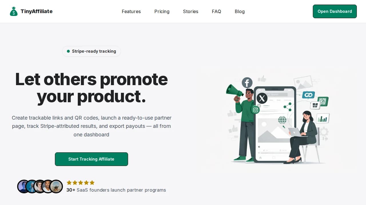 TinyAffiliate website preview